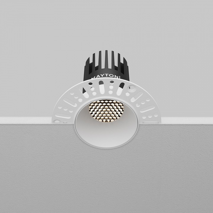 Встраиваемый светильник maytoni technical dip dl119-10w-4k-trs-w