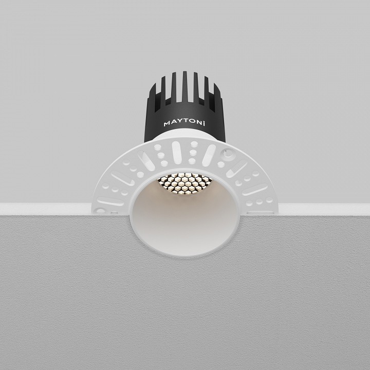 Встраиваемый светильник maytoni technical dip dl120-10w-4k-trs-w