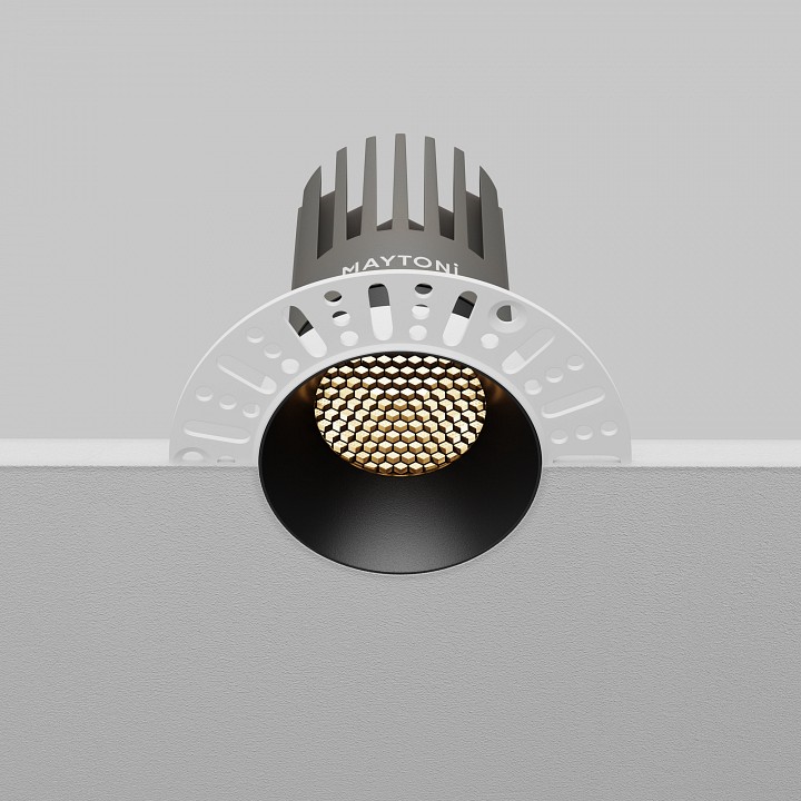 Встраиваемый светильник maytoni technical dl121-15w-3k-trs-b