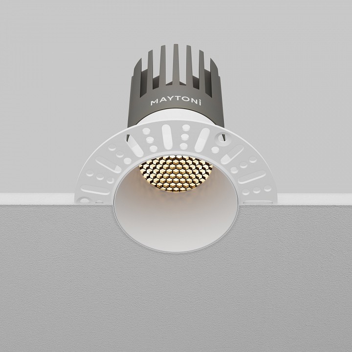 Встраиваемый светильник maytoni technical  dl122-15w-3k-trs-w