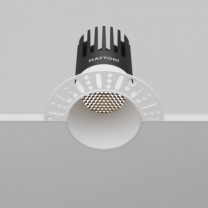 Встраиваемый светильник maytoni technical dip dl122-15w-4k-trs-w