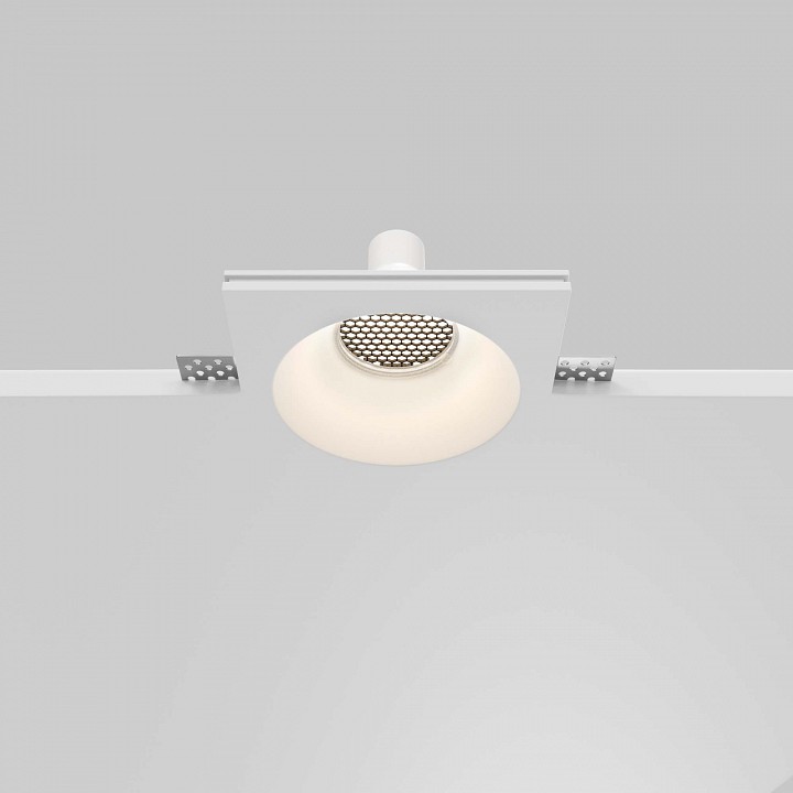 Встраиваемый светильник maytoni technical gyps modern dl129-gu10-01-w
