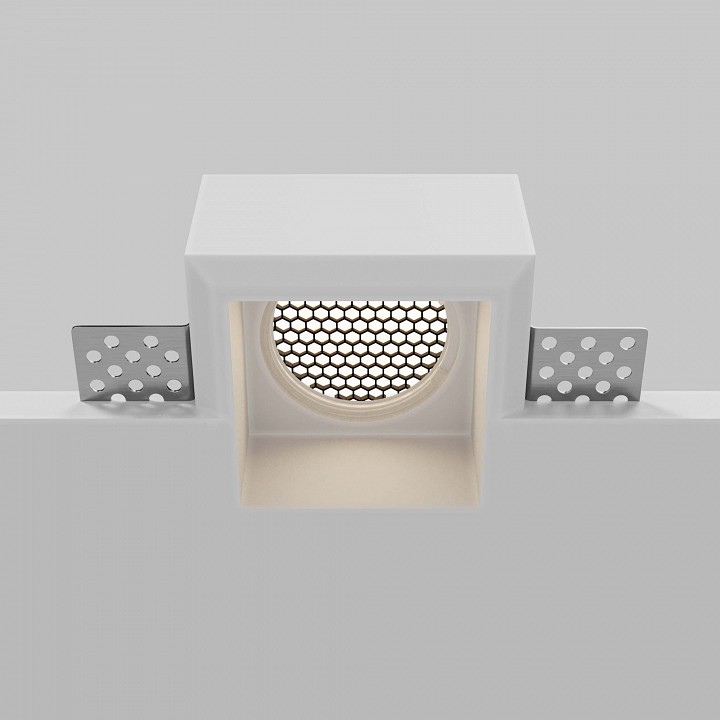 Встраиваемый светильник maytoni technical gyps modern dl131-gu10-01-w