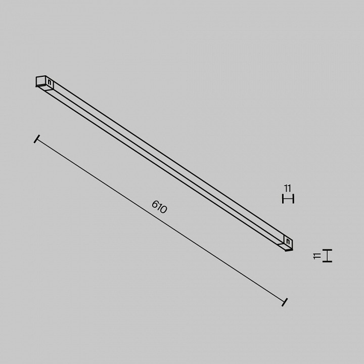 Накладной светильник maytoni technical basis tr240-2-12w4k-b