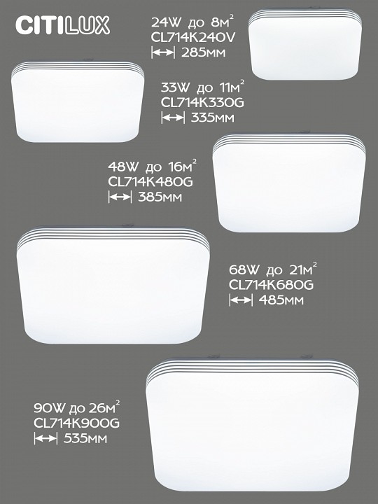Накладной светильник citilux симпла cl714k900g