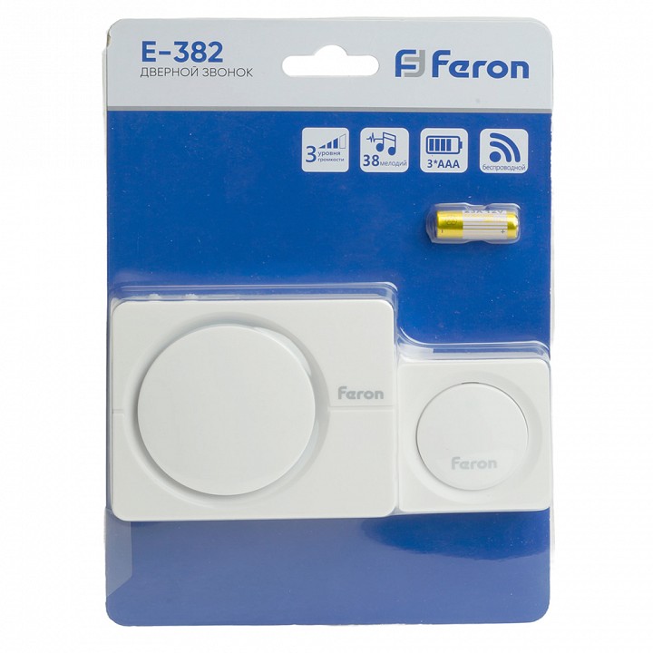 Звонок беспроводной feron e-382 48922