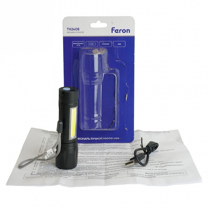 Фонарь ручной feron th2408 51118