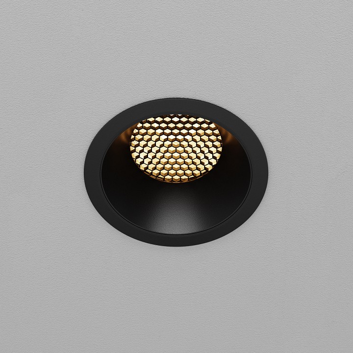 Встраиваемый светильник maytoni technical dip dl117-15w-2.7k-b