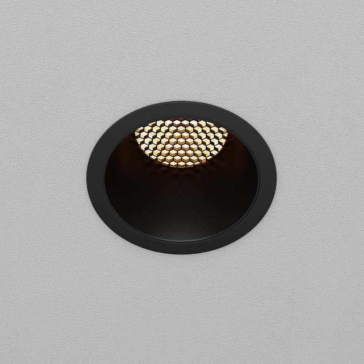 Встраиваемый светильник maytoni technical dip dl118-15w-2.7k-b