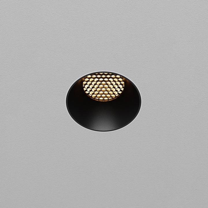 Встраиваемый светильник maytoni technical dip dl119-10w-2.7k-trs-b