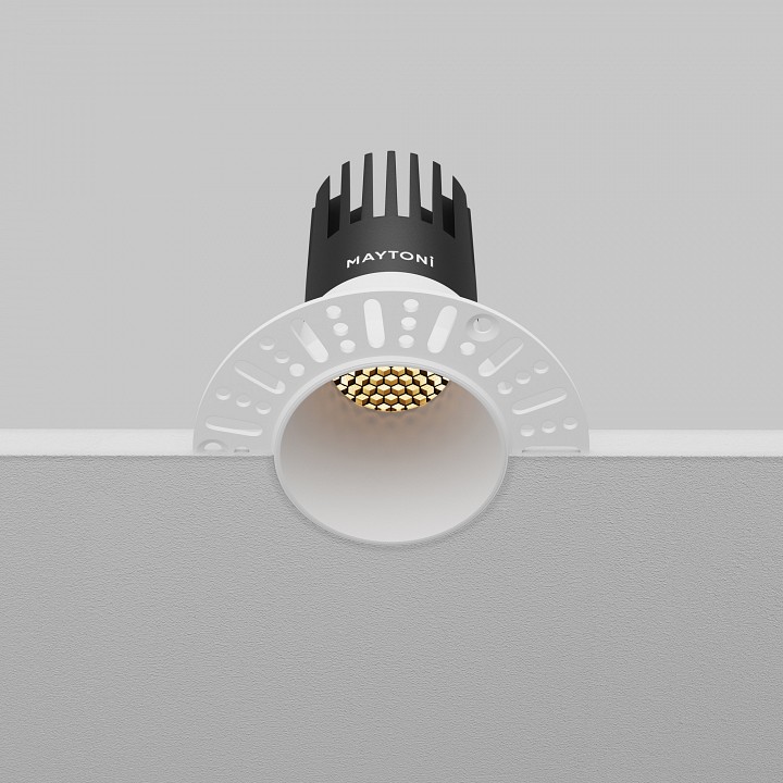 Встраиваемый светильник maytoni technical dip dl120-10w-2.7k-trs-w