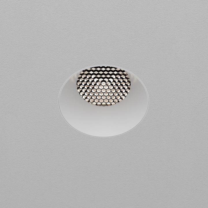 Встраиваемый светильник maytoni technical dip dl121-15w-4k-trs-w