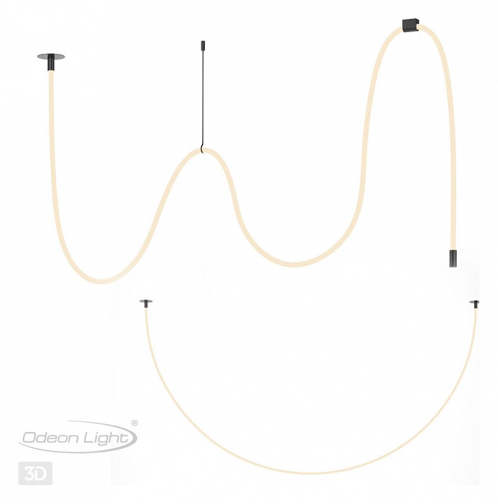 Подвесной светильник odeon light corda 4391/40cl