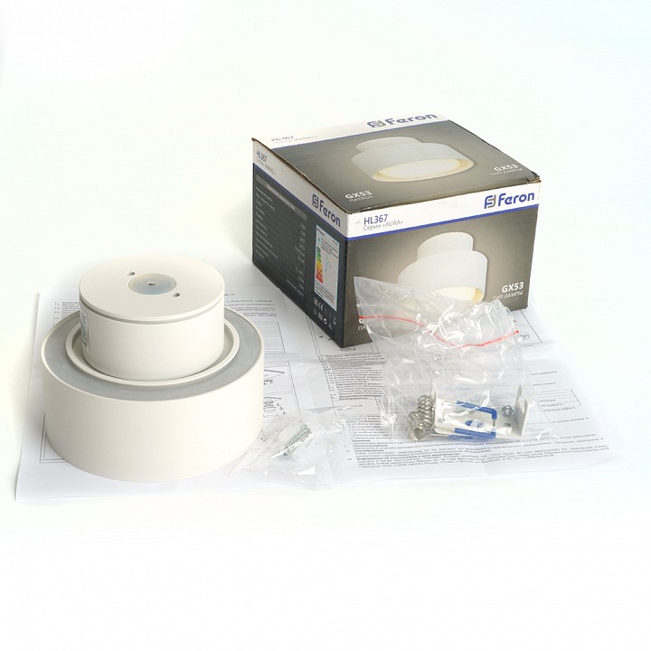 Накладной светильник feron hl367 48407