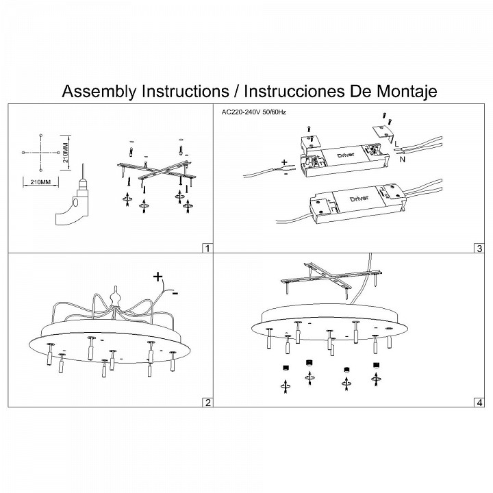 Подвесная люстра mantra boomerang 9366+9235 (8l)