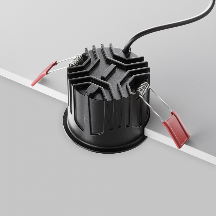 Встраиваемый светильник maytoni technical alfa led dl043-01-15w3k-rd-b-1