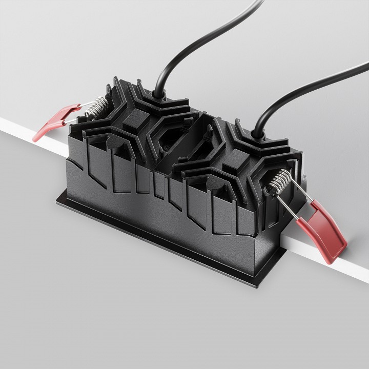 Встраиваемый светильник maytoni technical alfa led dl043-02-10w3k-sq-b-1