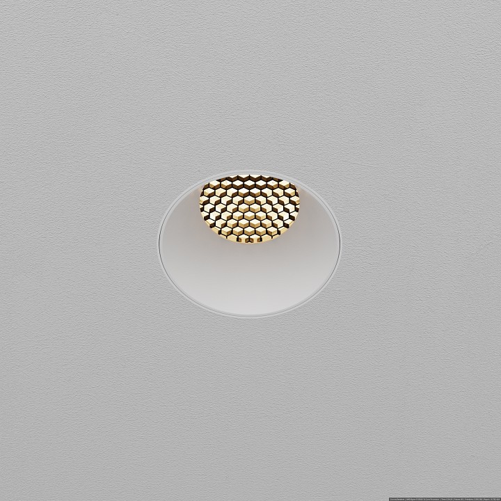 Встраиваемый светильник maytoni technical  dl119-10w-3k-trs-w