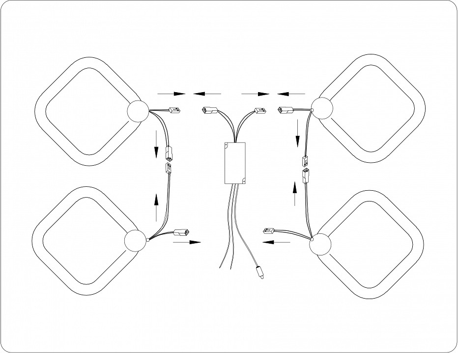 Потолочная люстра ambrella light fa fa3819