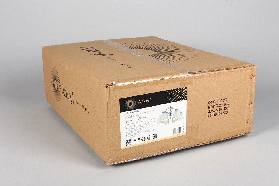 Люстра на штанге aployt nikolet apl.714.07.06