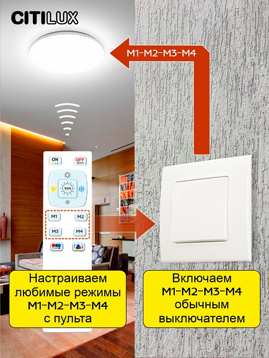 Накладной светильник citilux симпла cl714480g