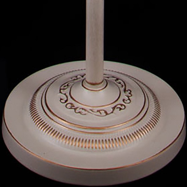 Торшер eurosvet amelia 10073/1 белый с золотом/прозрачный хрусталь strotskis