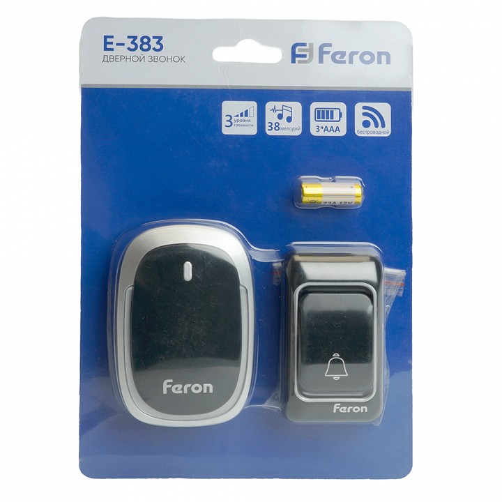 Звонок беспроводной feron e-383 48924