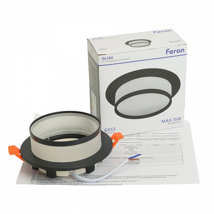 Встраиваемый светильник feron dl500 51086