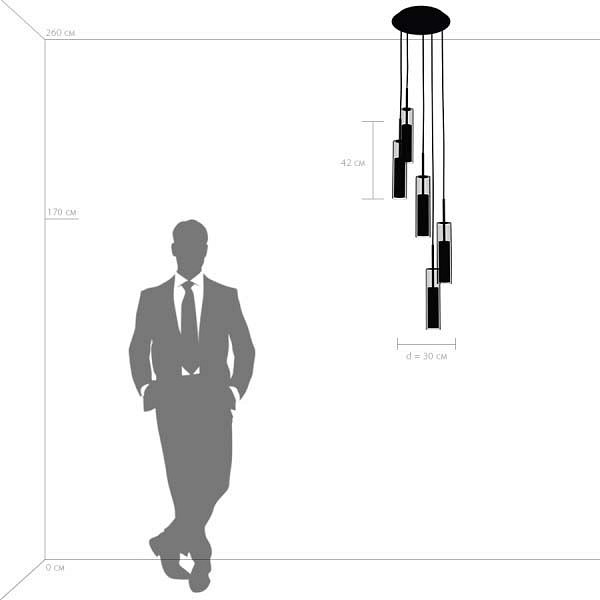 Подвесной светильник lightstar cilino 756054