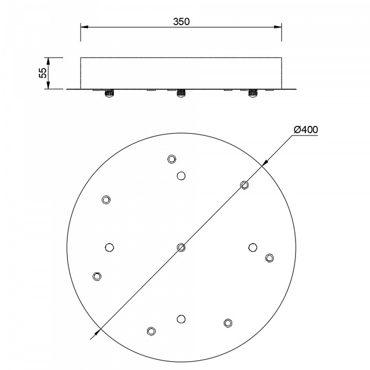 Подвесная люстра mantra boomerang 9368+9245 (8l)