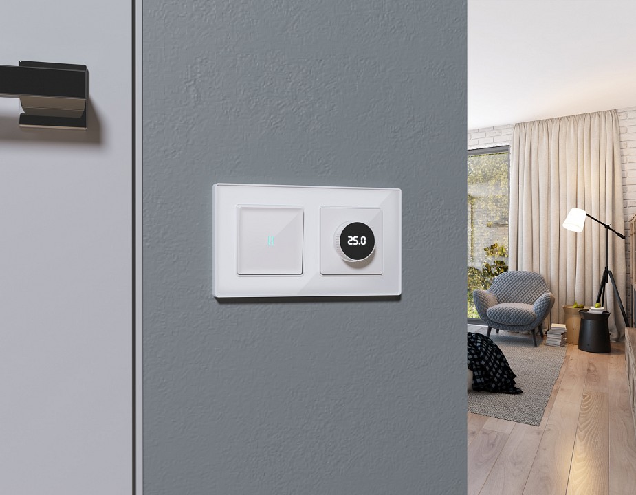 Накладка для терморегулятора электромеханического для теплого пола ambrella volt alfa ap1058