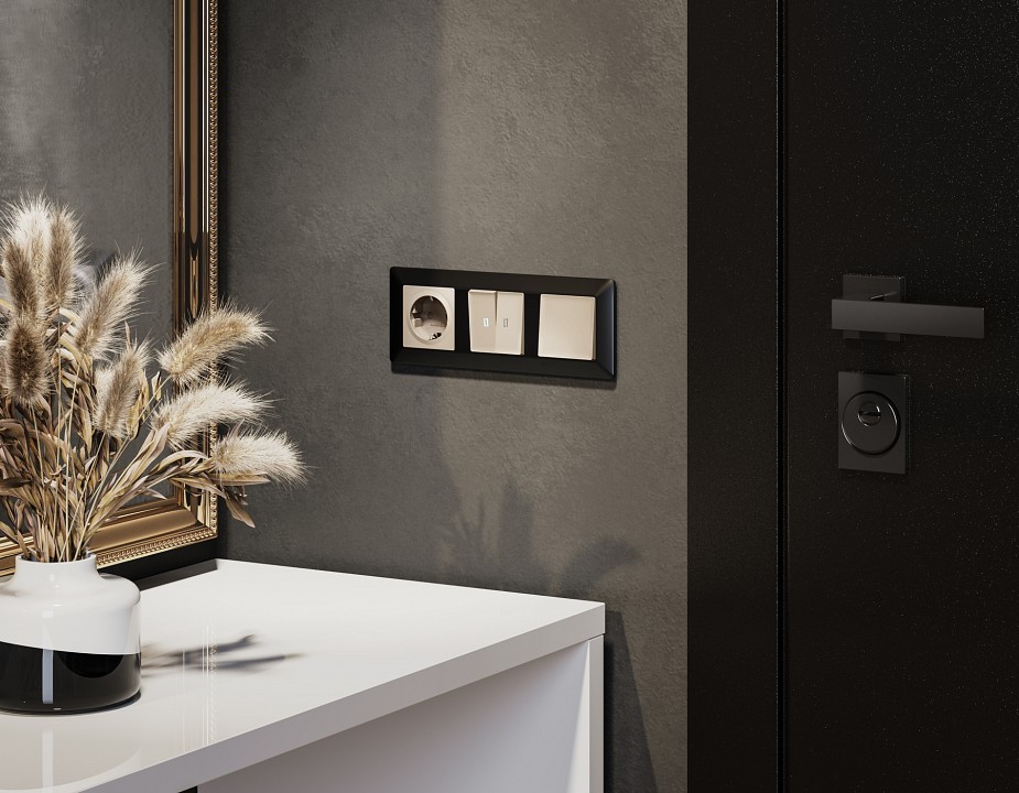 Выключатель двухполюсной самовозвратный без рамки ambrella volt ma ma321050