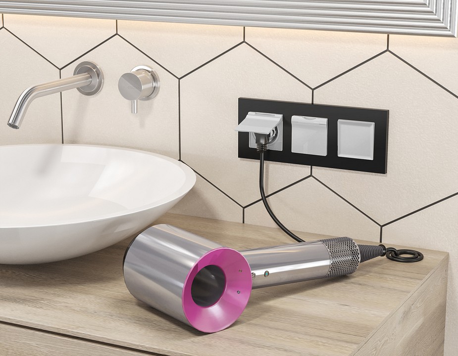 Выключатель двухполюсной самовозвратный без рамки ambrella volt ma ma401050