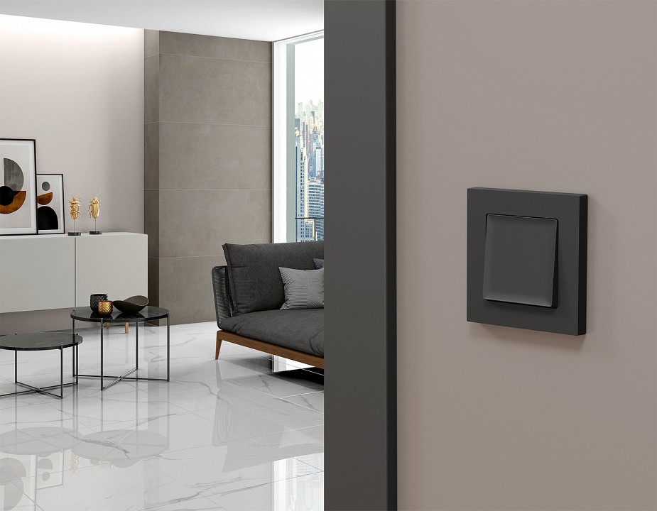 Выключатель двухполюсной самовозвратный без рамки ambrella volt ma ma901050