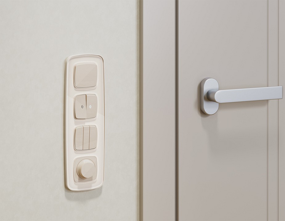 Выключатель самовозвратный одноклавишный без рамки ambrella volt mo mo301050