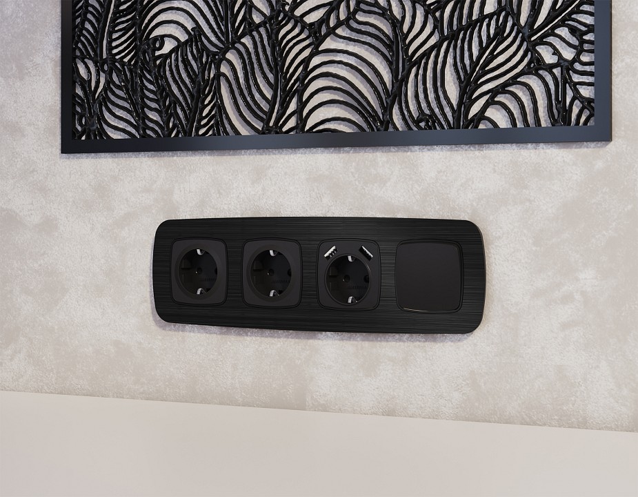 Выключатель самовозвратный одноклавишный без рамки ambrella volt mo mo801050