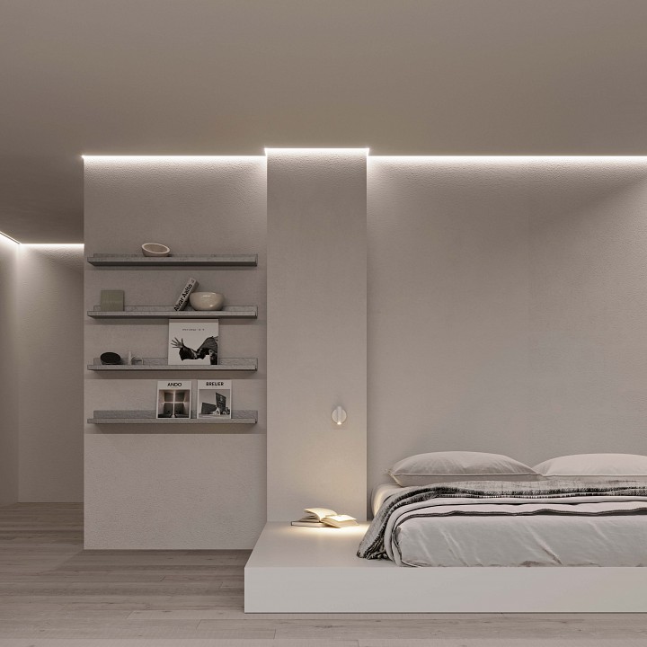 Профиль для контурной подсветки натяжного потолка arlight сeil 047183