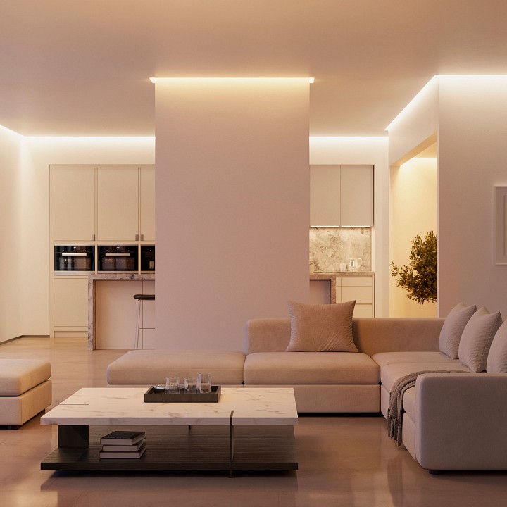 Профиль для контурной подсветки натяжного потолка arlight сeil 047639