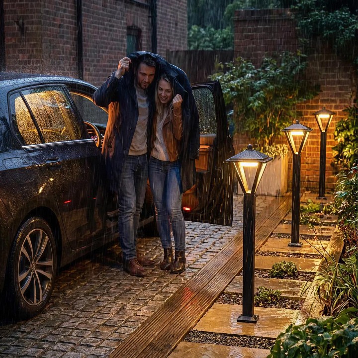 Наземный высокий светильник citilux genox clu12b