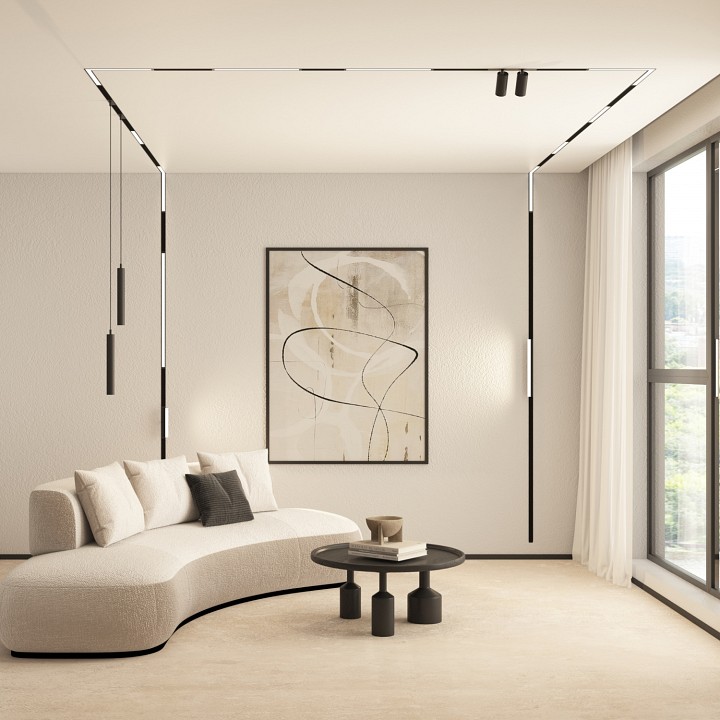 Встраиваемый светильник denkirs smart linear dk8015-bk