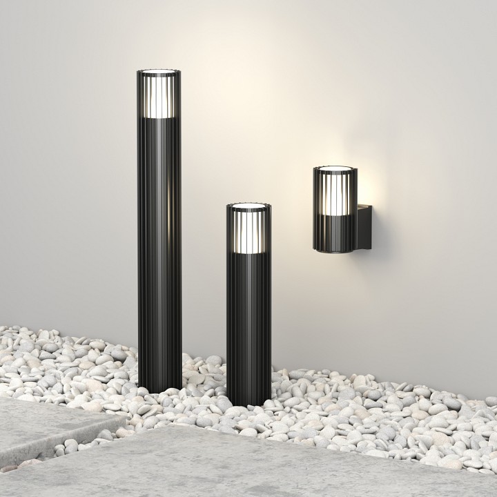 Наземный низкий светильник denkirs farsun dk9728-bk