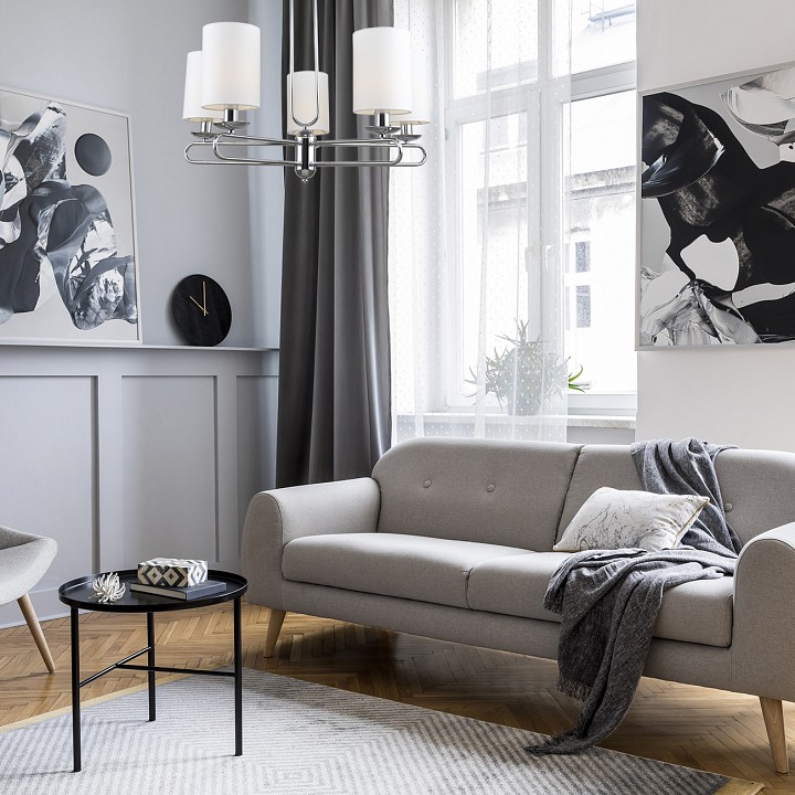 Люстра на штанге escada eclipse 10166/5pl chrome