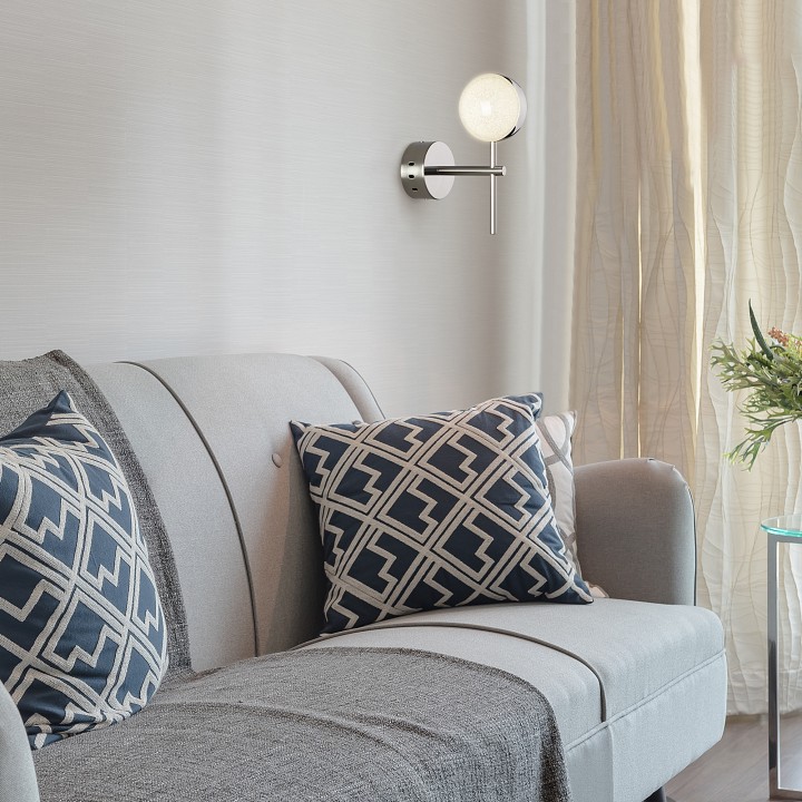 Бра eurosvet monica 90173/1 хром 5w