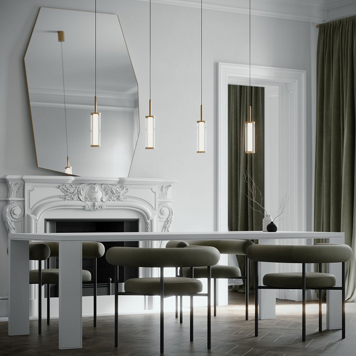 Подвесной светильник eurosvet stark 50386/1 led латунь