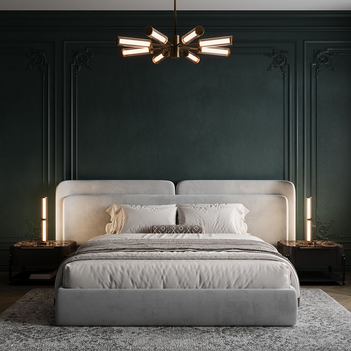 Люстра на штанге eurosvet stark 50386 led латунь