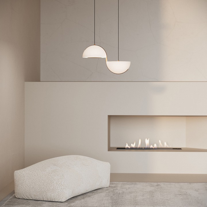 Подвесной светильник eurosvet emisfero 50083/2 led золото