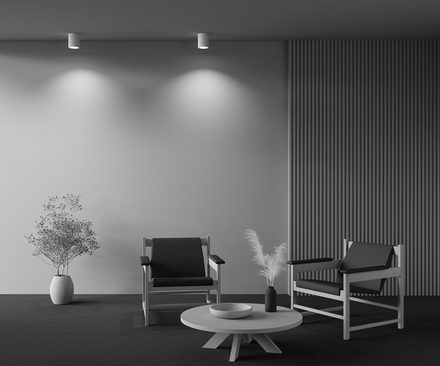 Накладной светильник maytoni technical conik gyps c001cw-01w-1