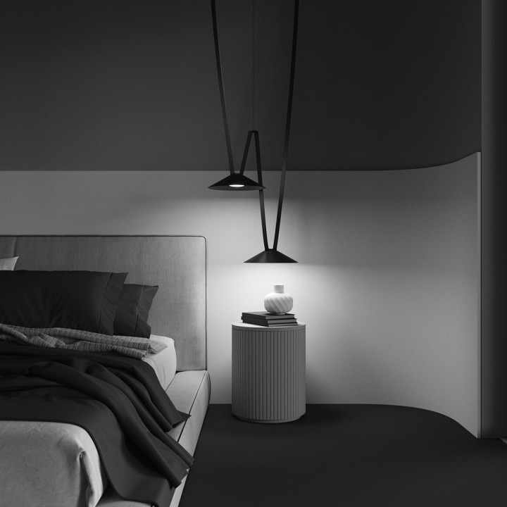 Подвесной светильник maytoni technical campana tr127b-12w3k-b