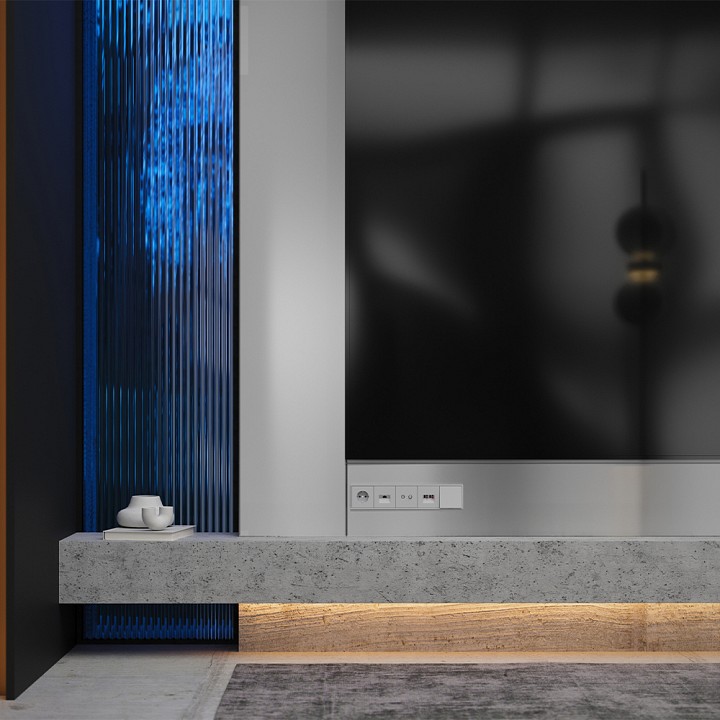 Накладка для розетки rj-11 или rj-45 voltum s70 vls001316