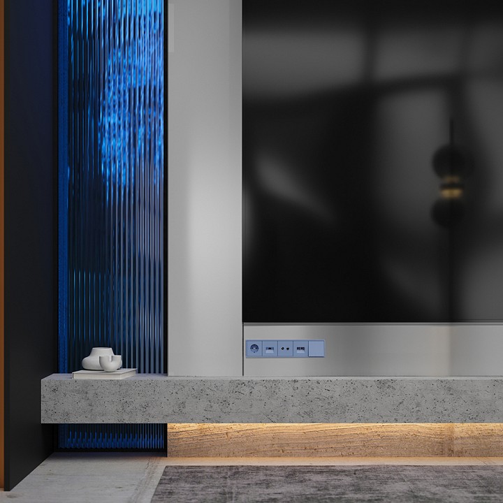 Накладка для тв-розетки и sat-розетки voltum s70 vls001615